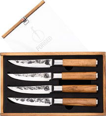 Forged Steakmesser Olive - 4 Stück