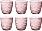 Bormioli Rocco Wassergläser Slot - Rosa - 290 ml - 6 Stück