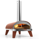 ZiiPa Pizzaofen Piana - Holz befeuert - mit Thermometer - Terrakotta - für ø 30 cm Pizzen