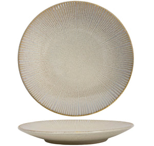 Cookinglife Speiseteller Coastal Lines Ocean Beige ø 27 cm - 6 Stück