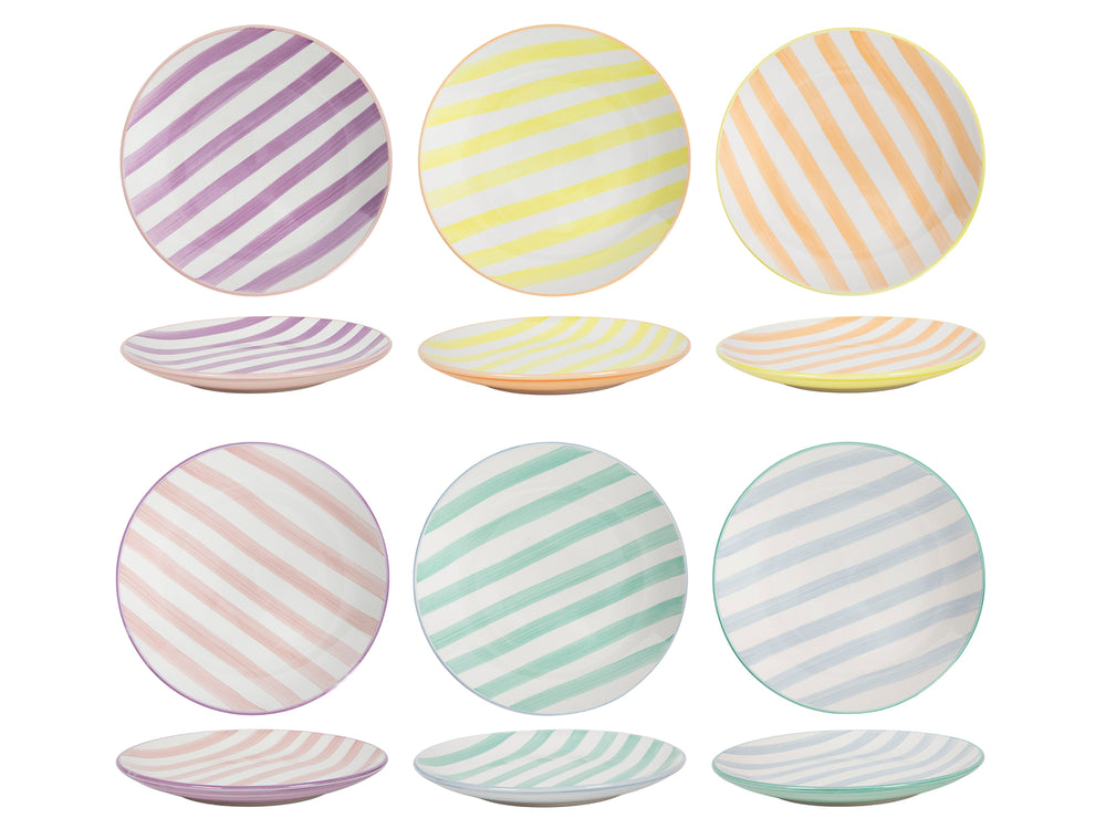 Cookinglife Geschirrset Spring Vibes - 18-teilig / 6 Personen - 6 Speiseteller, 6 Frühstücksteller und 6 Suppenteller