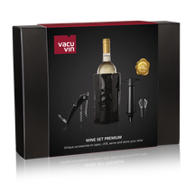 Vacu Vin Weinkühler Premium - Schwarz - 4-teilig