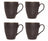 Cosy & Trendy Becher - Laguna Blau Grau - 450 ml - 4 Stück