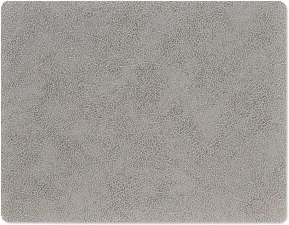 LIND DNA Tischsets Hippo - Leder - Anthrazitgrau - 45 x 35 cm - 2 Stück