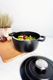Cosy & Trendy Braadpan met deksel Fontestic Gietijzer Black ø 20 cm / 2.7 Liter - sfeerbeeld 1
