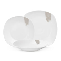 BerlingerHaus Geschirrset Weiß Creme - 18-teilig / 6 Personen - 6 Speiseteller, 6 Frühstücksteller und 6 Suppenteller