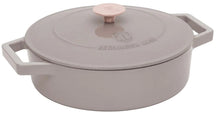 BerlingerHaus Schmorfanne / Sauteuse Taupe - Gusseisen - ø 26 cm - geeignet für alle Wärmequellen - emaillierte Antihaftbeschichtung