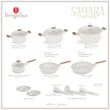BerlingerHaus Topfset Nordic Matt Crème 11-Teilig - Kochtopf ø 20, 24, 28 cm, Bratpfanne ø 24, 28 cm & Stielkasserolle ø 16 cm - geeignet für alle Wärmequellen