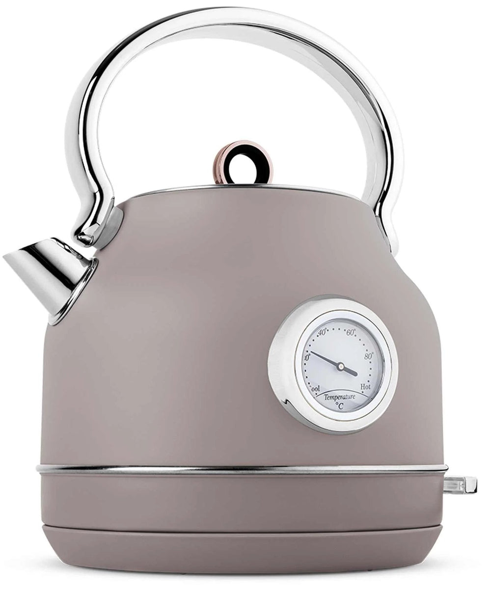 BerlingerHaus Wasserkocher Taupe - mit Thermometer - 1,7 Liter - 2200W