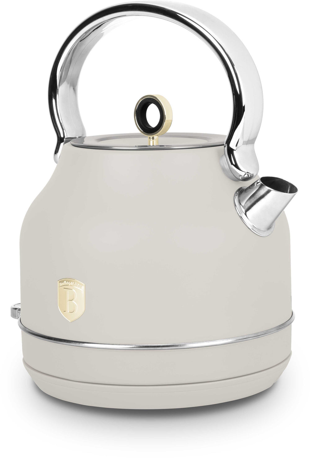 BerlingerHaus Wasserkocher Matt Crème - mit Thermometer - 1.7 Liter - 2200W