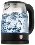 BerlingerHaus Wasserkocher Glas Schwarz Roségold - 1,7 Liter - 2200W