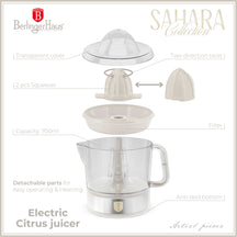 BerlingerHaus Elektrische Zitruspresse / Orangenpresse Matt Creme - 0,7 L - 40 W
