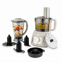 BerlingerHaus Küchenmaschine / Foodprocessor 8-in-1 Matt Creme - 500W