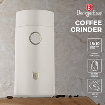 BerlingerHaus Elektrische Kaffeemühle / Kaffeebohnenmühle - Matt Crème - 150W