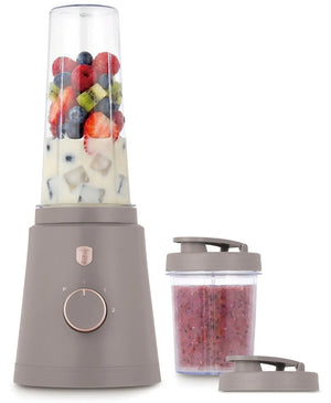 BerlingerHaus Smoothie-Maker to Go Matt Taupe - Inklusive 2 Becher - 320W