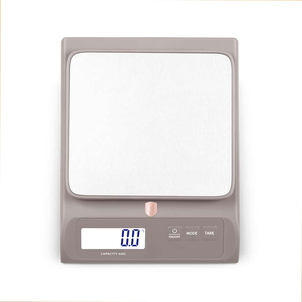 BerlingerHaus Küchenwaage Digital Matt Taupe - Maximal 6 kg