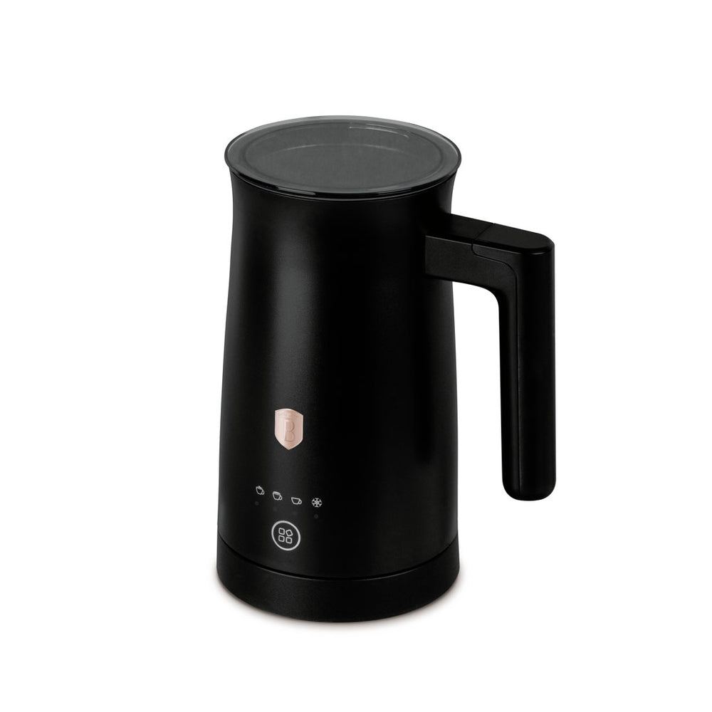 BerlingerHaus Elektrischer Milchaufschäumer 4-in-1 Schwarz Roségold - 160 ml