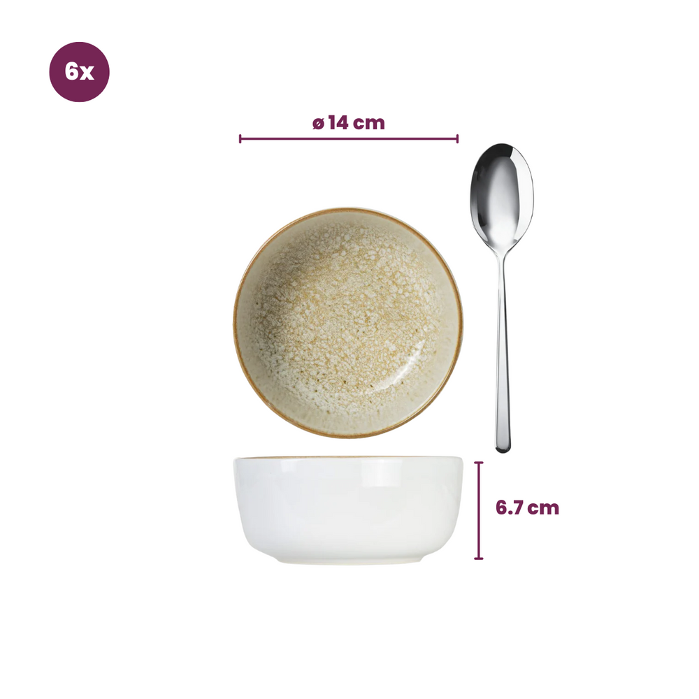Cosy & Trendy Geschirrset Baltic Luna - 18-teilig / 6 Personen