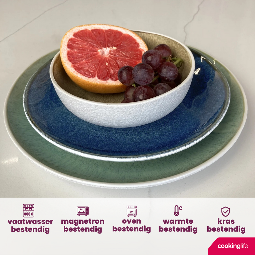 Cookinglife Frühstücksteller / Dessertteller Belize ø 21 cm - 6 Stück