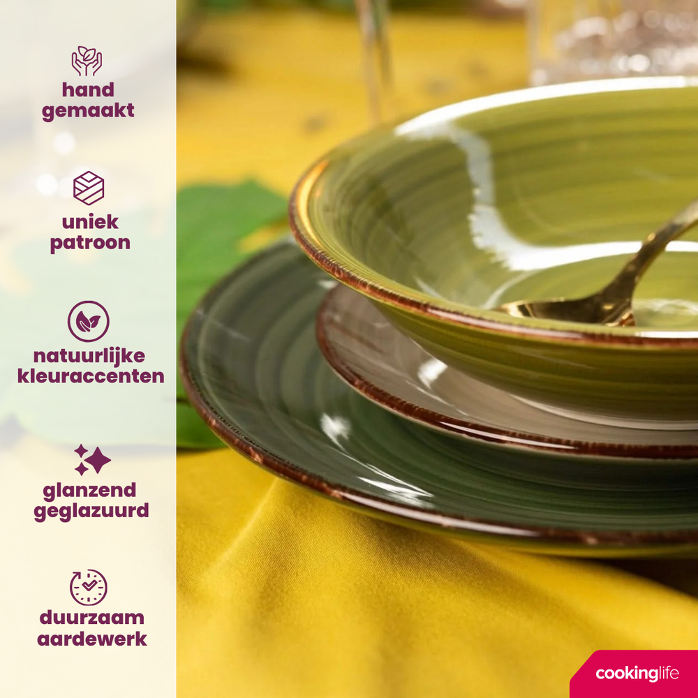 Cookinglife Kleine Schalen Delice Grün ø 12 cm - 6 Stück