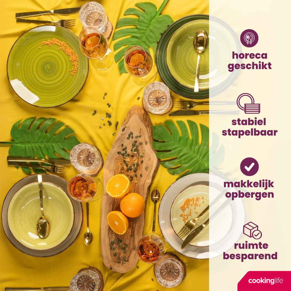 Cookinglife Kleine Schalen Delice Grün ø 12 cm - 6 Stück