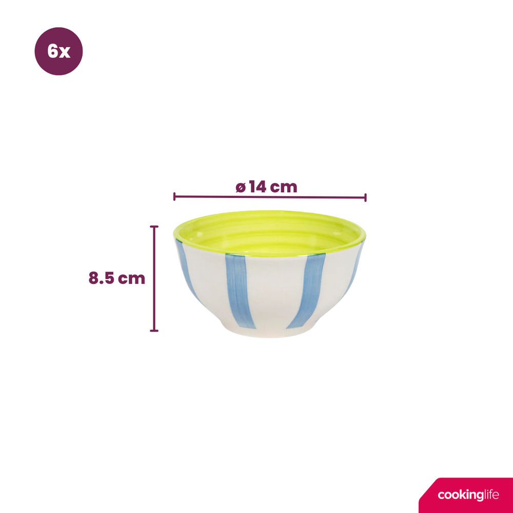 Cookinglife Suppenschalen / Schalen Summer Vibes ø 14 cm - 6 Stück