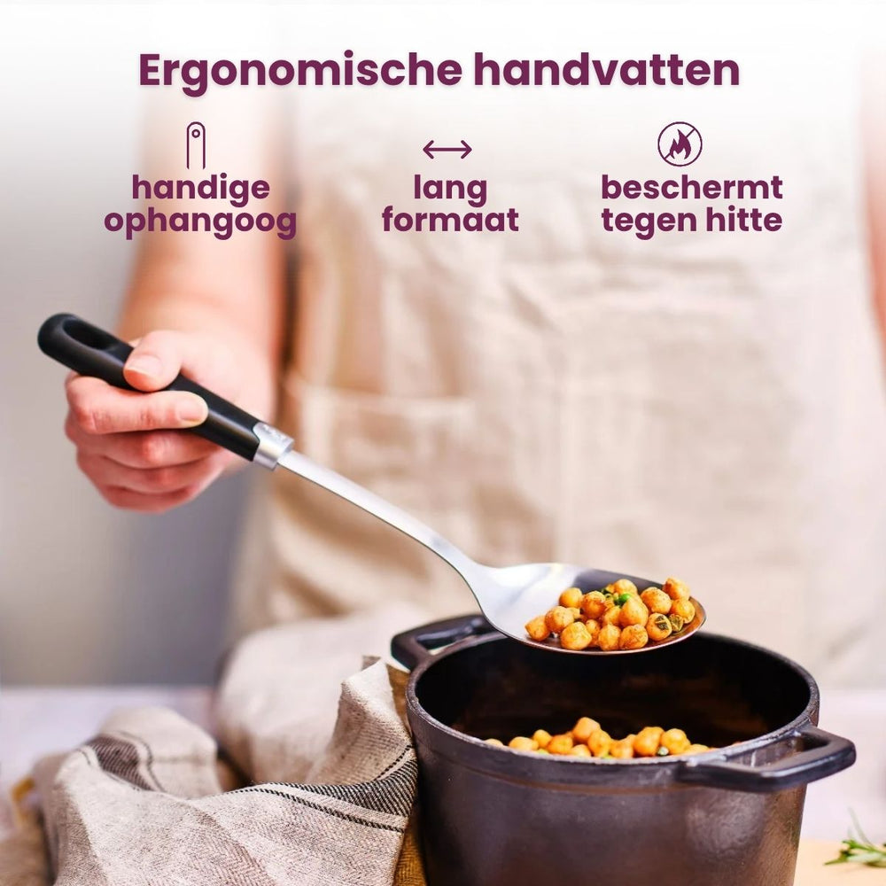 Cosy & Trendy Schöpfkelle - Suppenlöffel - Delish - Edelstahl Schwarz