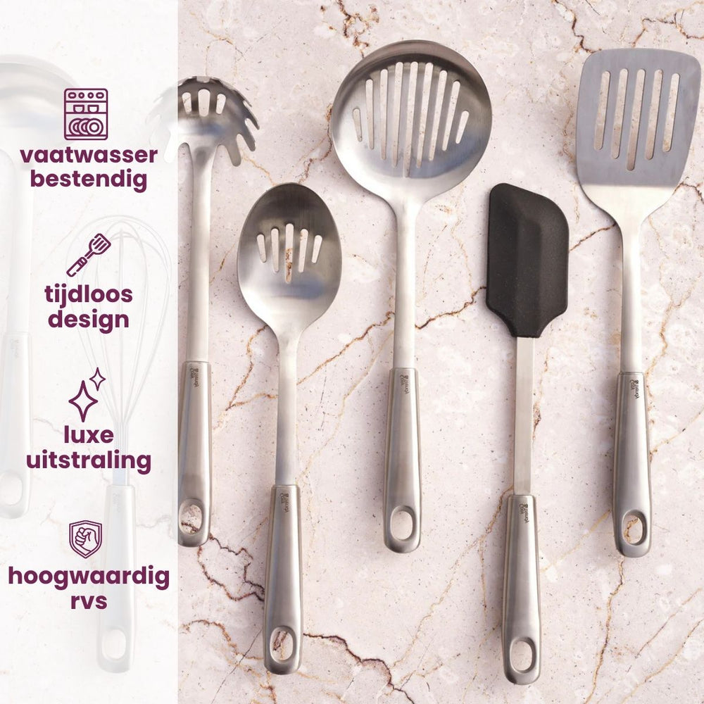 Cosy & Trendy Bratwender mit Öffnungen - Delish Plus - RVS