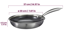 Cookinglife Bratpfannenset HexaCook Hybride Pfanne 3-teilig - ø 20, 24 & 28 cm - NON STICK - geeignet für alle Wärmequellen - keramische Antihaftbeschichtung