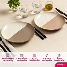 Cookinglife Frühstücksteller / Dessertteller Lehm ø 18,5 cm - 6 Stück