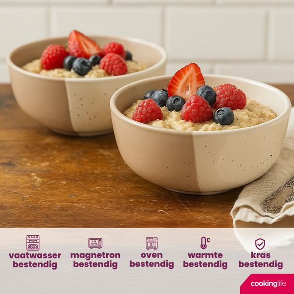 Cookinglife Suppenschalen / Schalen Leem ø 15 cm - 6 Stück