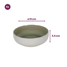 Cookinglife Suppenschalen / Schalen Mosgrün ø 16,5 cm - 6 Stück