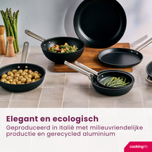 Cookinglife Pfannenset ProForge 3-teilig - Wokpfanne ø 28 cm + Bratpfanne ø 24 & 28 cm - geeignet für alle Wärmequellen - keramische Antihaftbeschichtung
