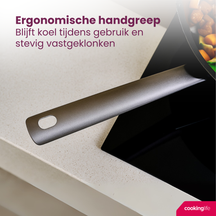 Cookinglife Pfannenset ProForge 3-teilig - Wokpfanne ø 28 cm + Bratpfanne ø 24 & 28 cm - geeignet für alle Wärmequellen - keramische Antihaftbeschichtung
