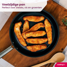Cookinglife Pfannenset ProForge 3-teilig - Wokpfanne ø 28 cm + Bratpfanne ø 24 & 28 cm - geeignet für alle Wärmequellen - keramische Antihaftbeschichtung