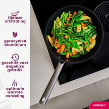 Cookinglife Wokpfanne ProForge Ø 28 cm – keramische Antihaftbeschichtung – geeignet für alle Wärmequellen
