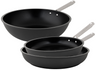Cookinglife Pfannenset ProForge 3-teilig - Wokpfanne ø 28 cm + Bratpfanne ø 24 & 28 cm - geeignet für alle Wärmequellen - keramische Antihaftbeschichtung