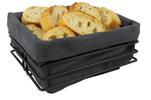 Cookinglife Brotkorb Schwarz Metall 23 x 22 x 12 cm