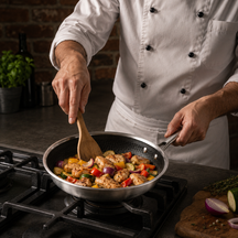 Cookinglife Bratpfanne HexaCook Hybride Pfanne ø 24 cm - NON STICK - geeignet für alle Wärmequellen - keramische Antihaftbeschichtung