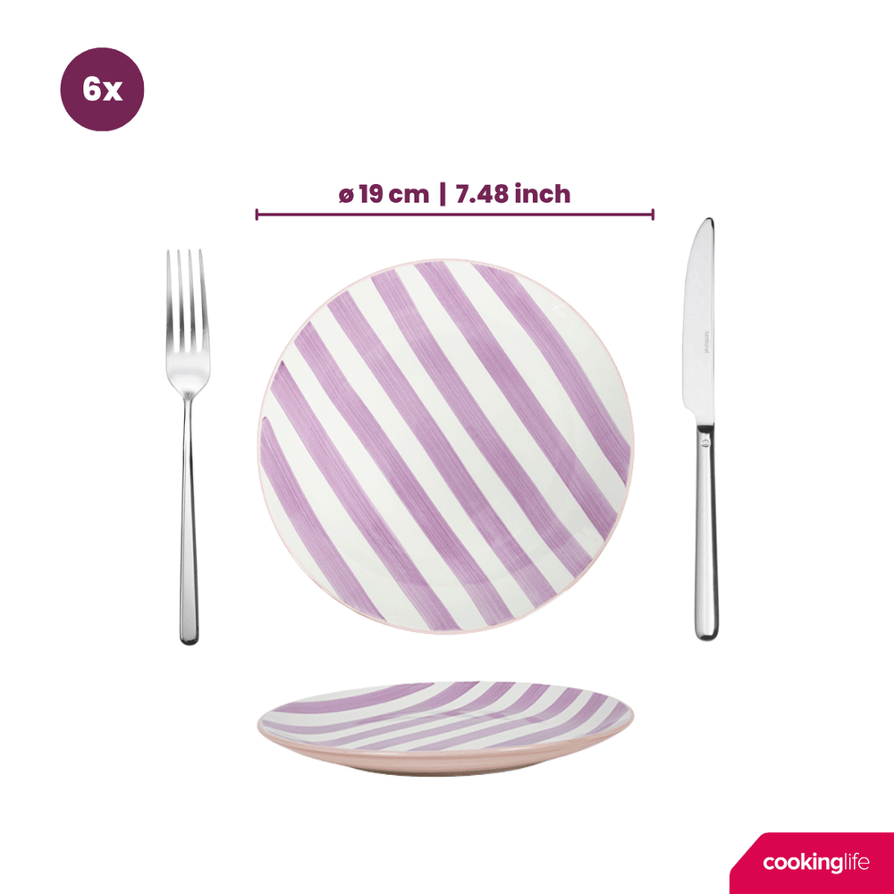 Cookinglife Geschirrset Spring Vibes - 18-teilig / 6 Personen - 6 Speiseteller, 6 Frühstücksteller und 6 Suppenteller