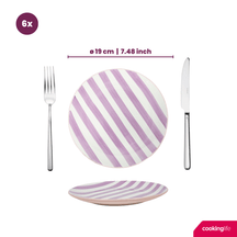 Cookinglife Geschirrset Spring Vibes - 18-teilig / 6 Personen - 6 Speiseteller, 6 Frühstücksteller und 6 Suppenteller
