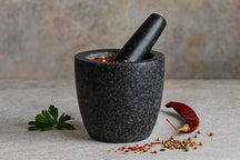 Cookinglife Mörser Granit Schwarz ø 13 cm
