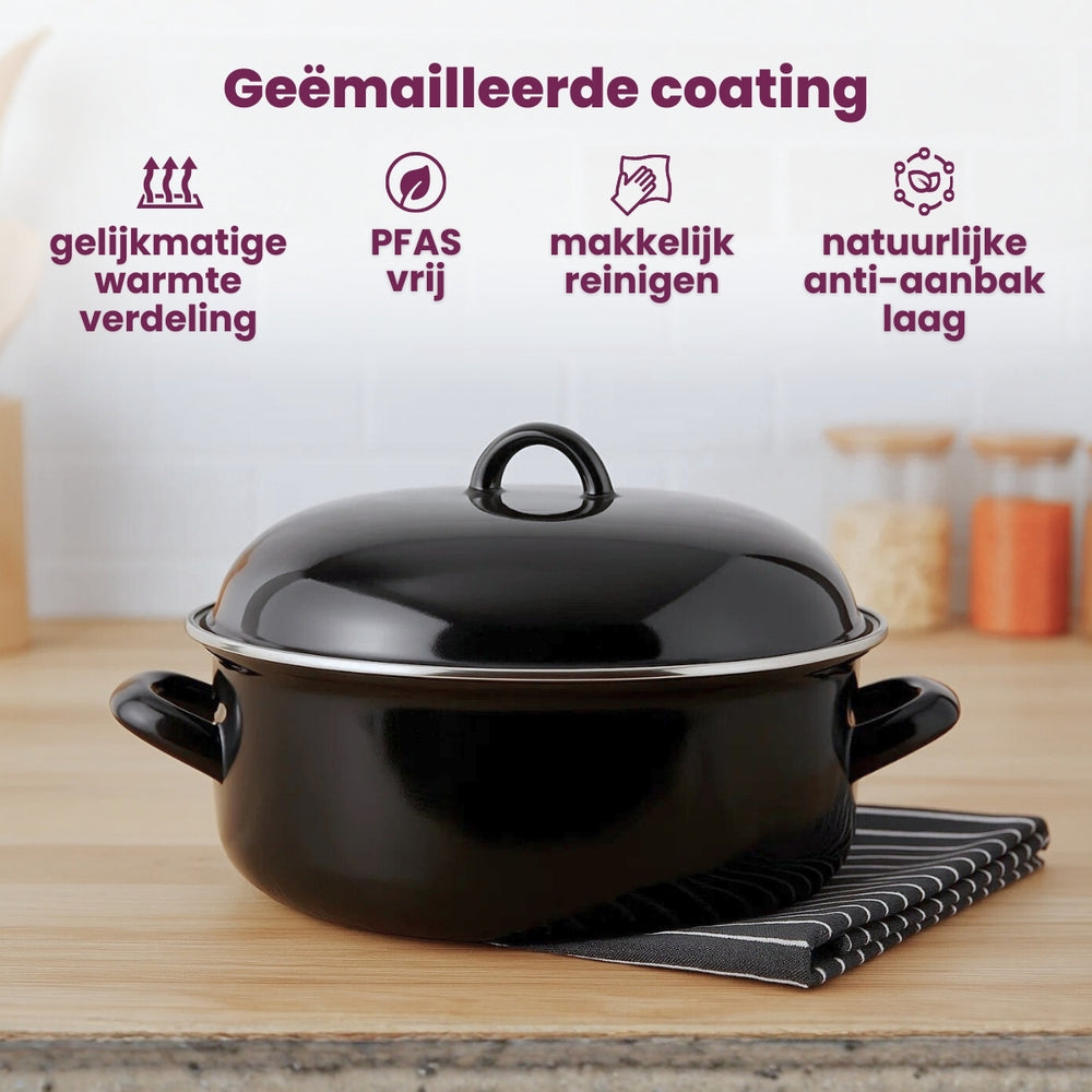 Cooking Bräter Emaille Ø 24 cm / 4 Liter
