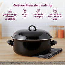 Cooking Bräter Emaille Ø 24 cm / 4 Liter