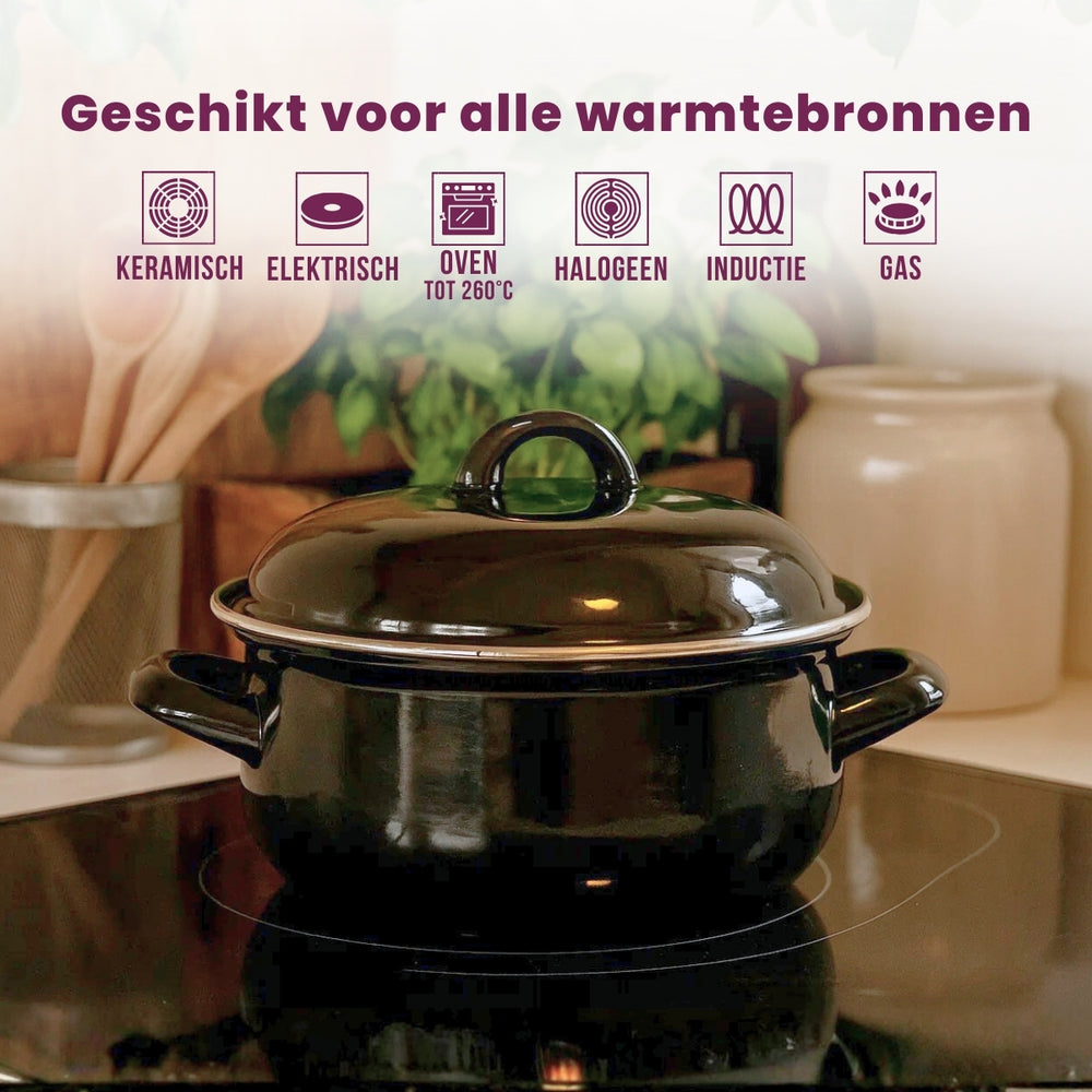 Cooking Bräter Emaille Ø 24 cm / 4 Liter