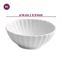 Cookinglife Geschirrset Cardida Off White 18-teilig / 6 Personen - 6 Speiseteller, 6 Frühstücksteller und 6 Schalen