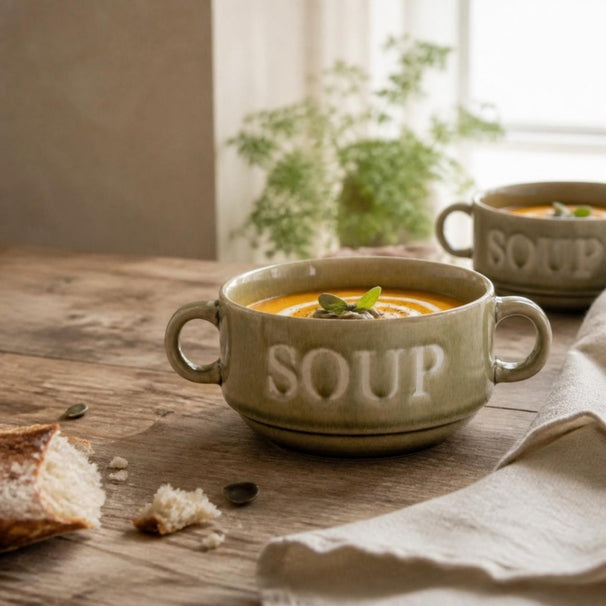 Cosy & Trendy Suppenschalen / Schalen Soup Grün ø 12 cm / 450 ml - 4 Stück