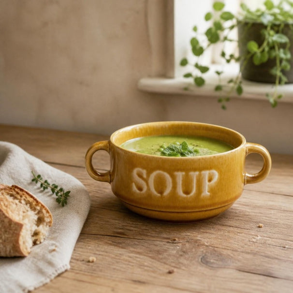 Cosy & Trendy Suppenschalen / Schalen Soup Ocker ø 12 cm / 450 ml - 4 Stück