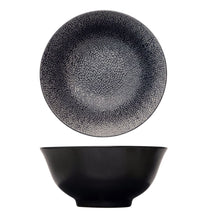Cosy & Trendy Geschirrset Candy Schwarz - 18-teilig / 6 Personen - 6 Speiseteller, 6 Frühstücksteller und 6 Schalen