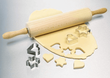 Dr. Oetker Teigroller Buchenholz 42 cm - Nudelholz Backen Teigrolle